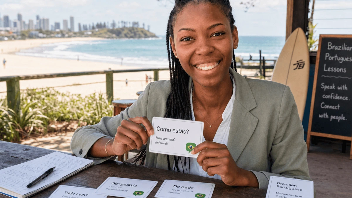 Brazilian Portuguese lessons in Coolangatta - online and in-person Gold Coast options with Barbara Sharon