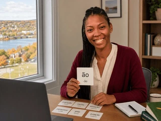 Aprende portugués brasileño en Fredericton | Clases particulares y grupales en línea - clases de portugués brasileño con Barbara Sharon