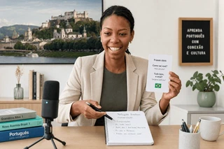 Aprenda português em Salzburgo | Aulas online com Barbara Sharon - aulas de português brasileiro com Barbara Sharon